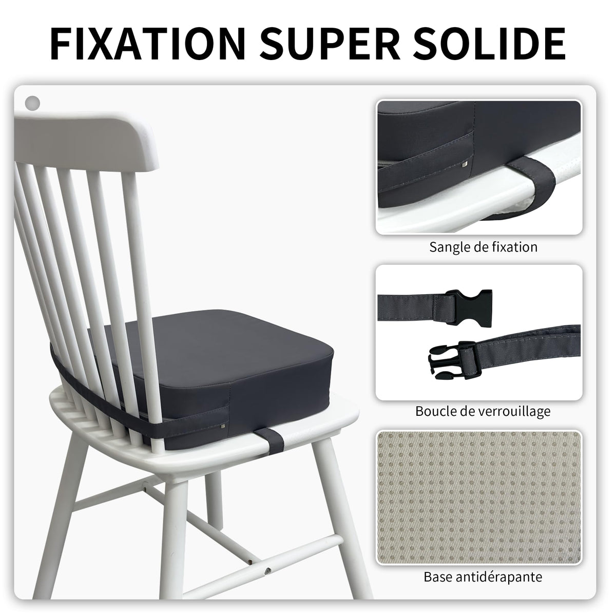 Waterproof High Density Foam Toddler Booster Seat with Non-Slip Bottom T17144