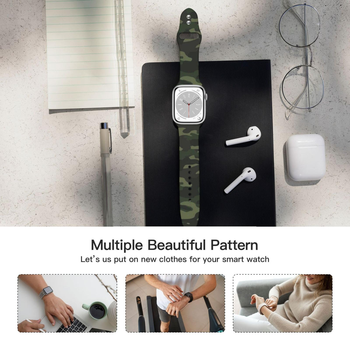 Compatible With Apple Watch Bands V87612