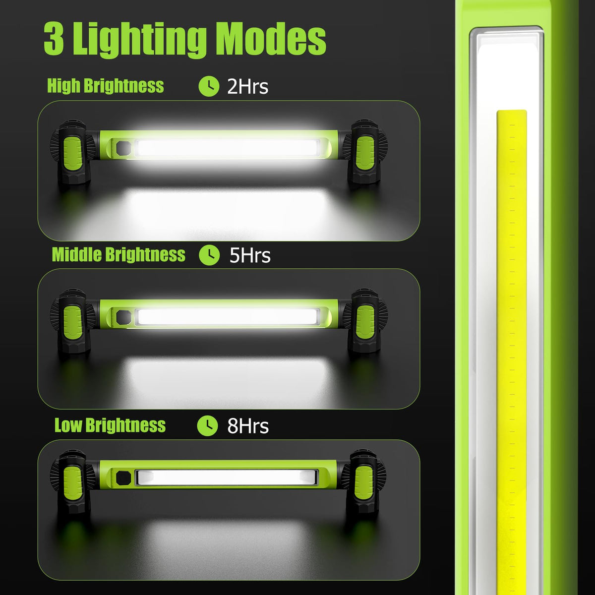3000LM Magnetic Rechargeable LED Work Light Y722587