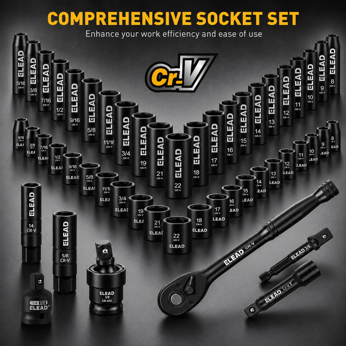 148-Piece SAE/Metric Mechanics Tool Set S1020