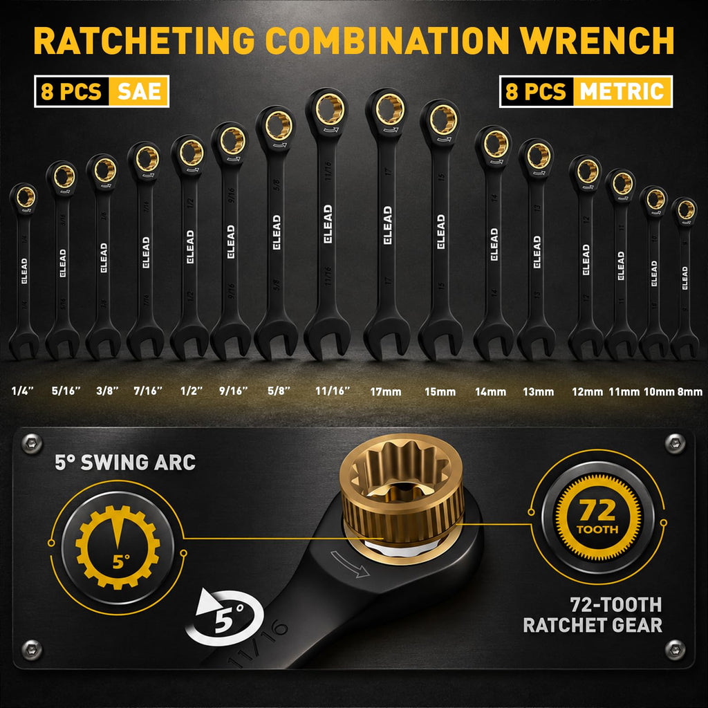 148-Piece SAE/Metric Mechanics Tool Set S1020