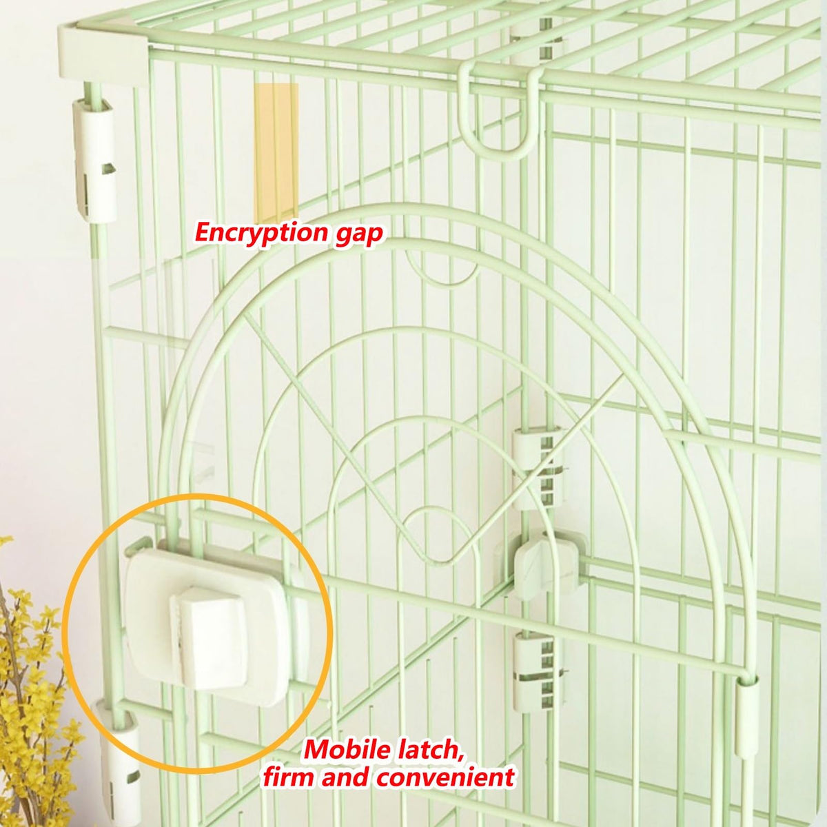 3/4-Tier Wire Cat Cage Playpen Kennel with Hammock I758903