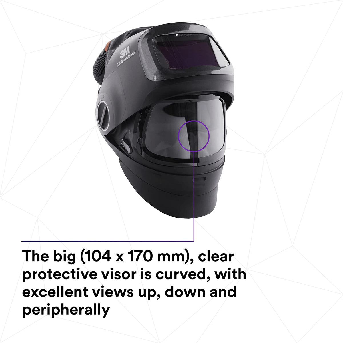 Heavy-Duty Welding Helmet with PAPR Assembly L2937