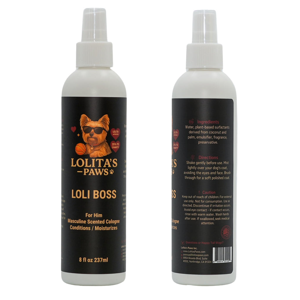 Masculine Dog Cologne Deodorizing Pet Spray 8 oz R2981
