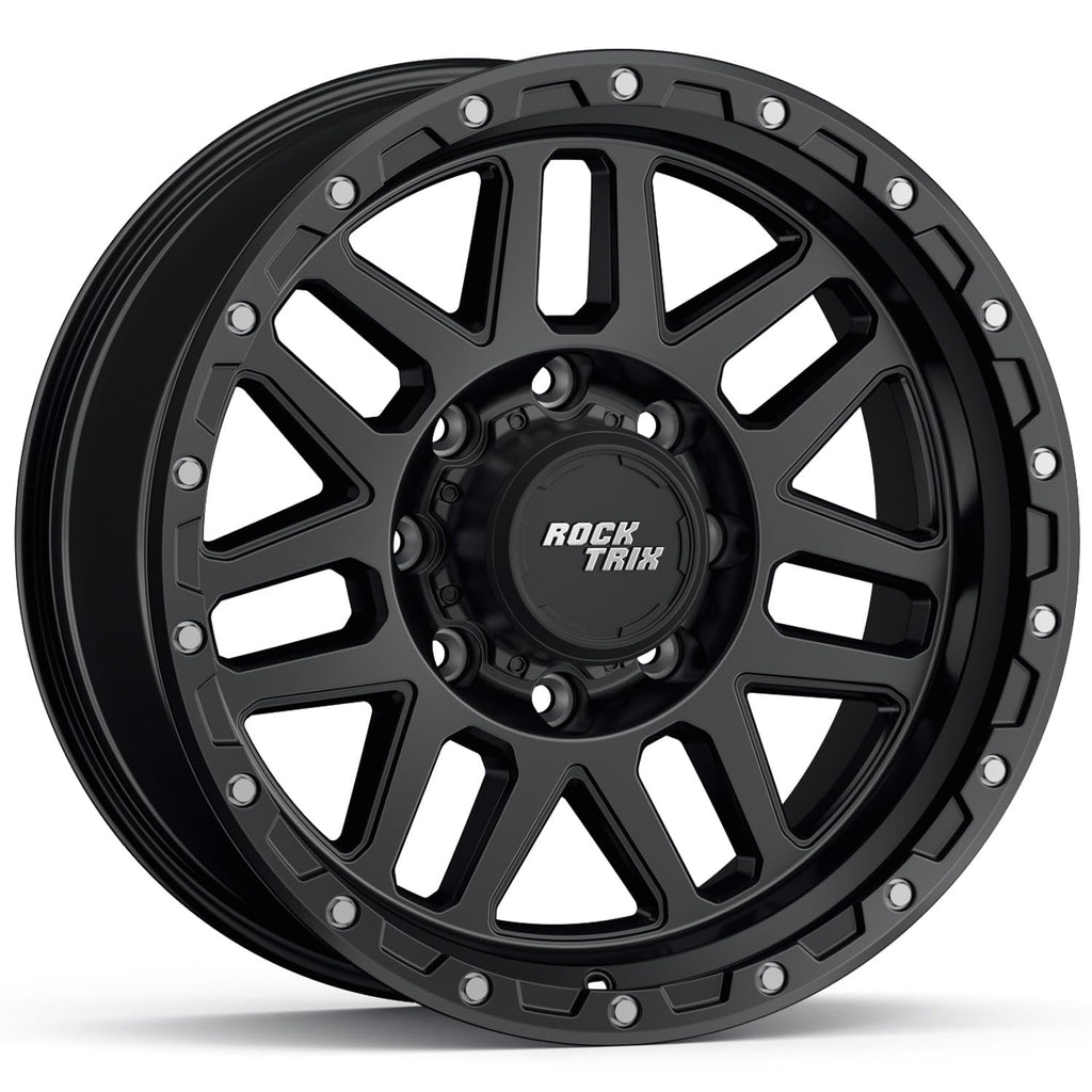 20x9 inch Off-Road Wheels 8x165.1 Bolt Pattern -12mm Offset Black Rims K482169