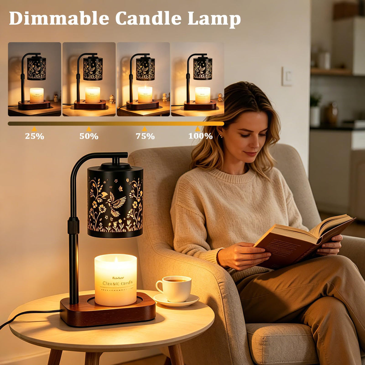 Candle Warmer Lamp with Timer & Dimmer P5057