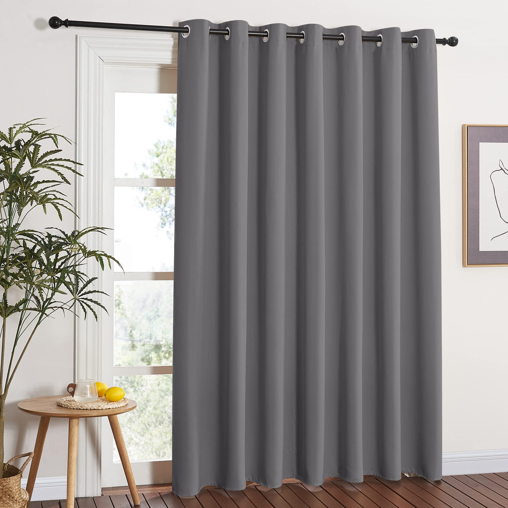 Grey Blackout Curtains 84 inch 1 Panel V25240