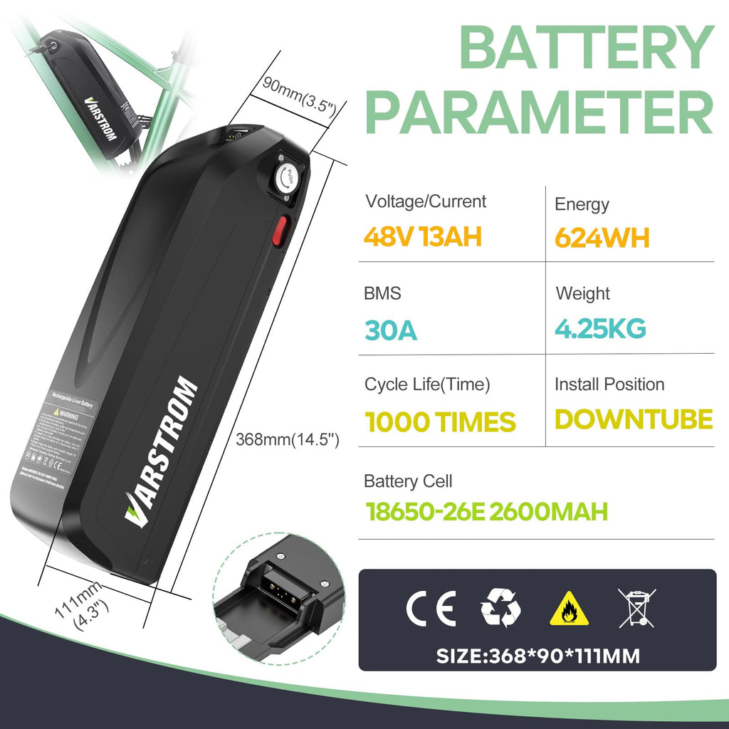 48V 1000W Ebike Conversion Kit with TFT Display and Battery O303