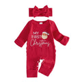 Baby Girl Long Sleeve Romper Headband K946159