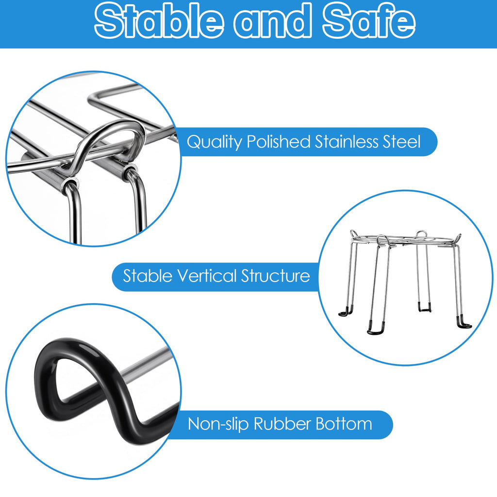 10" Diameter 8" Tall Stainless Steel Gravity Fed Water Filter Stand X322