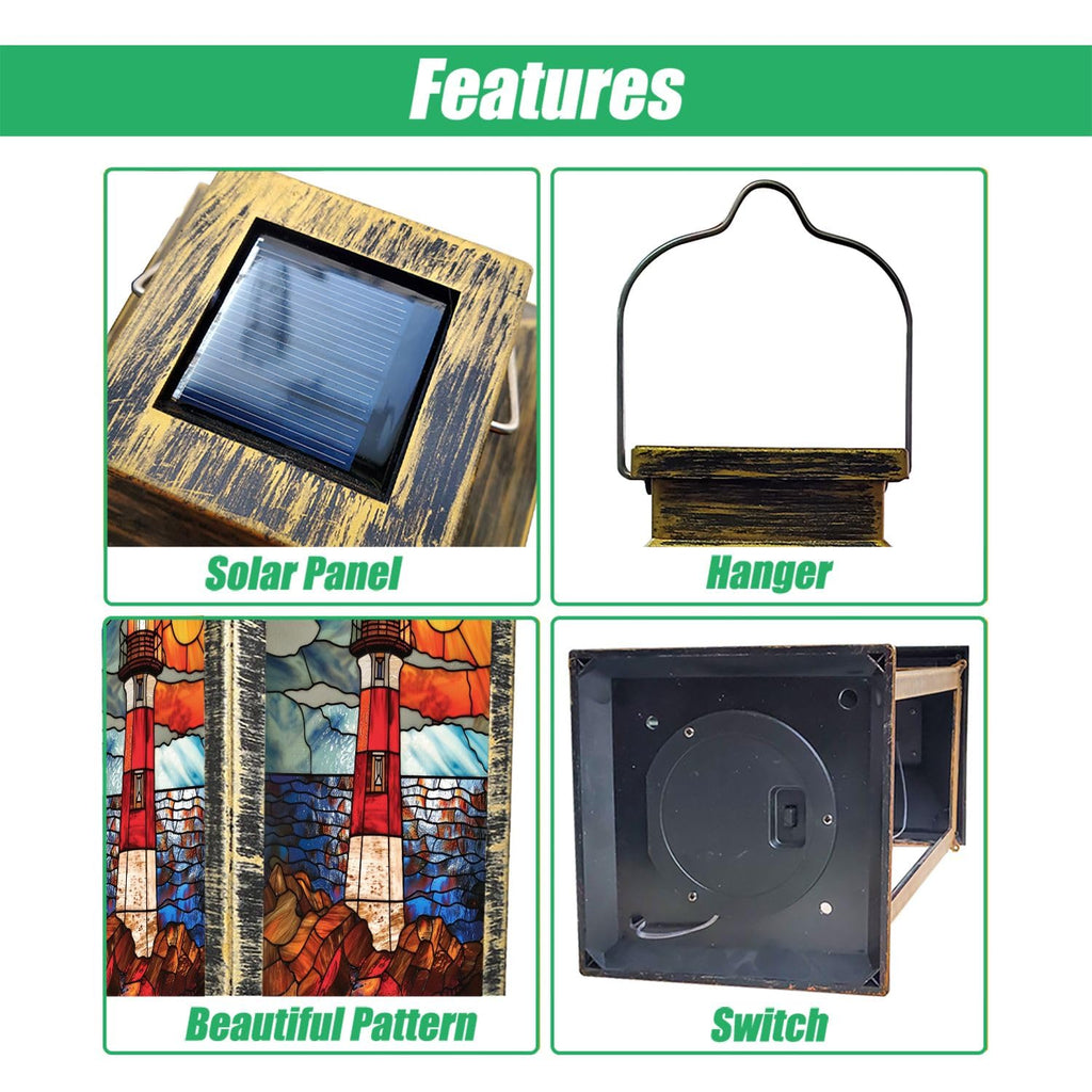Solar Powered Waterproof Hanging Lantern O4716