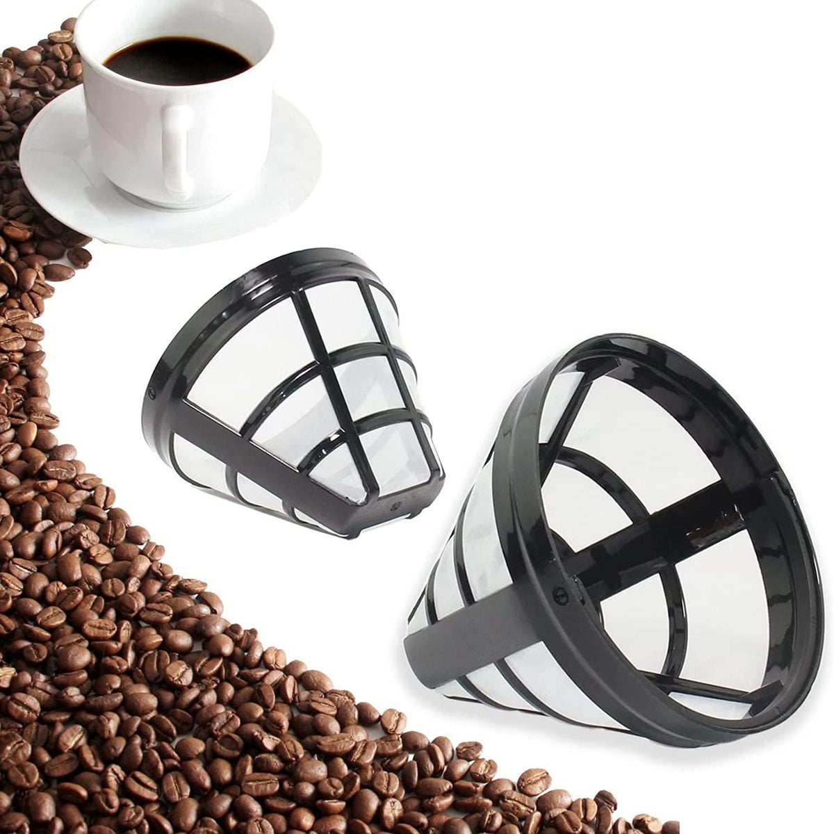 2 Pack Reusable Basket Coffee Filter H55376