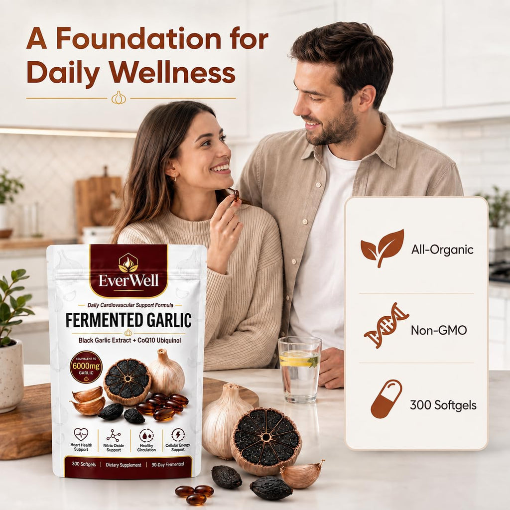 Black Garlic CoQ10 Softgels, 300 Softgels T62953