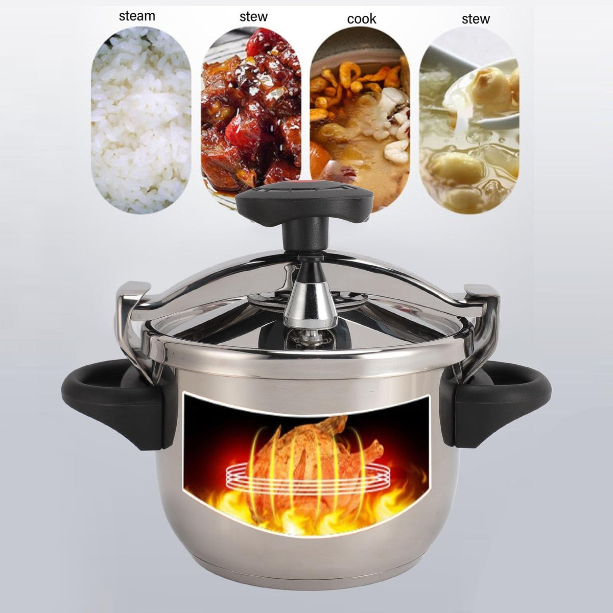 Stainless Steel 3L Pressure Cooker U800989