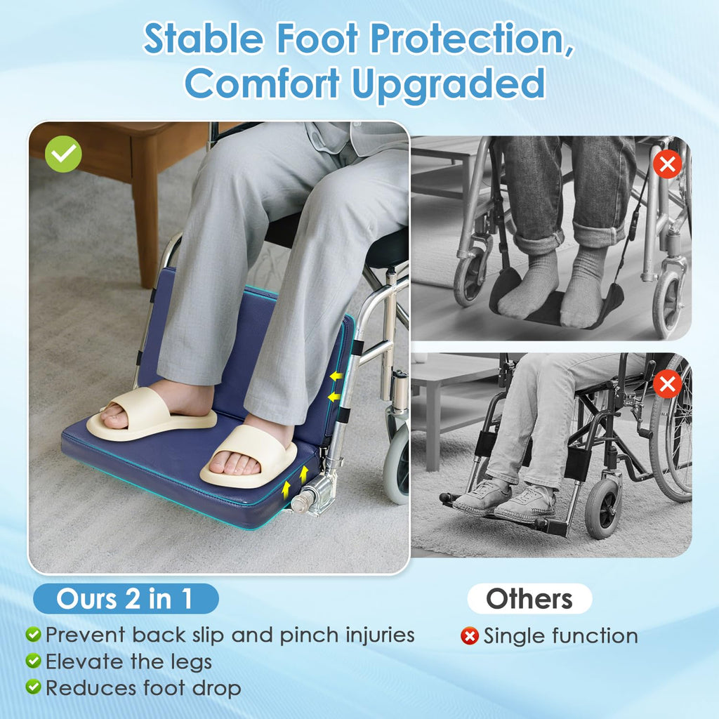 Wheelchair Foot Rest Elevating Extender Leg Rest Replacement Pad D27361