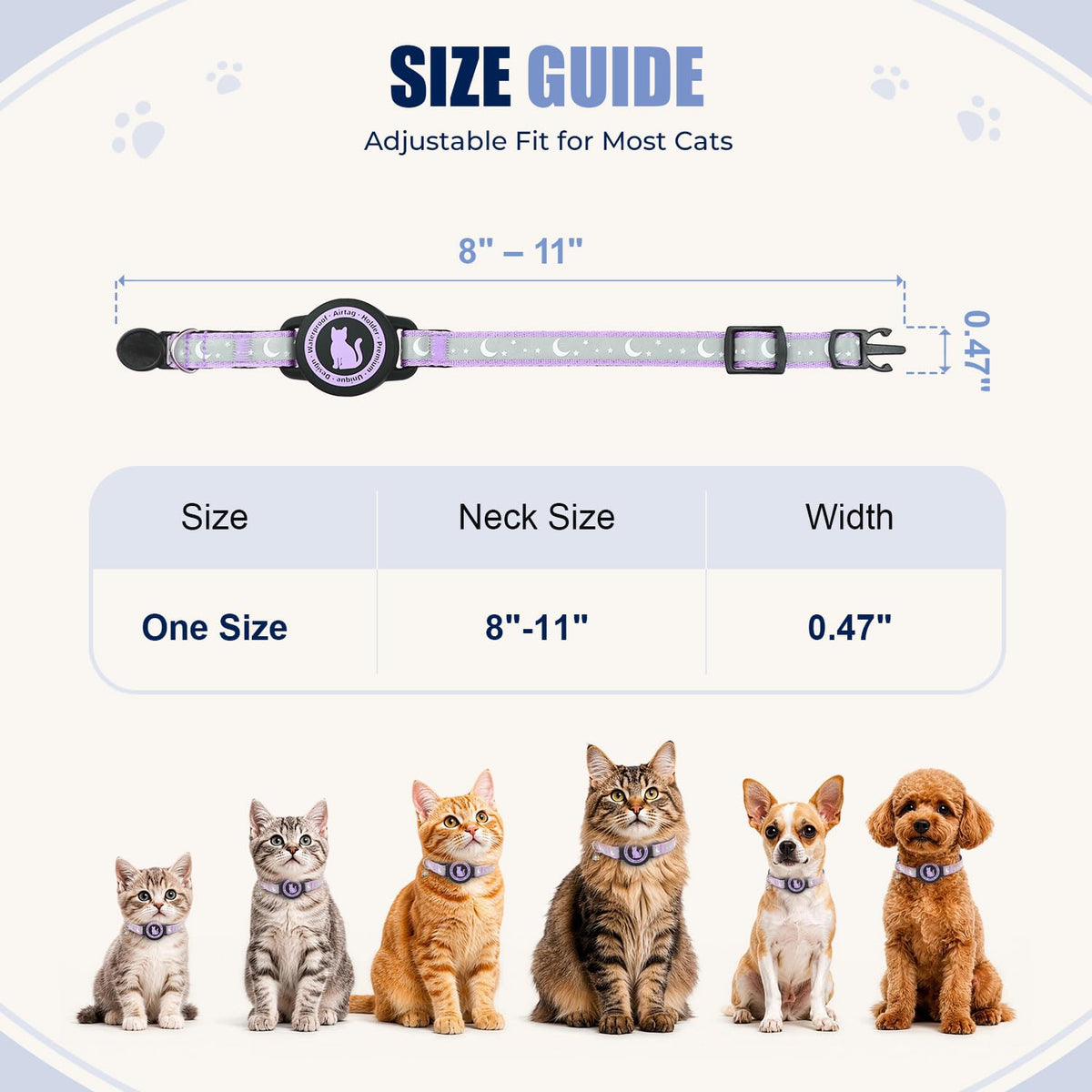 Cat Collar with Waterproof Holder F533892