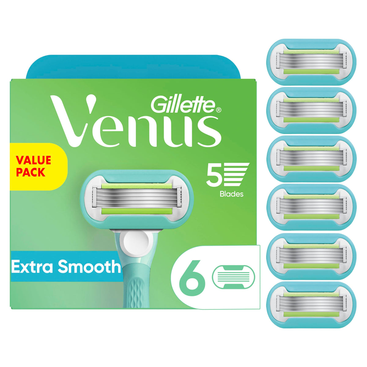Womens Razor Blade Refills, 6 Count H33577