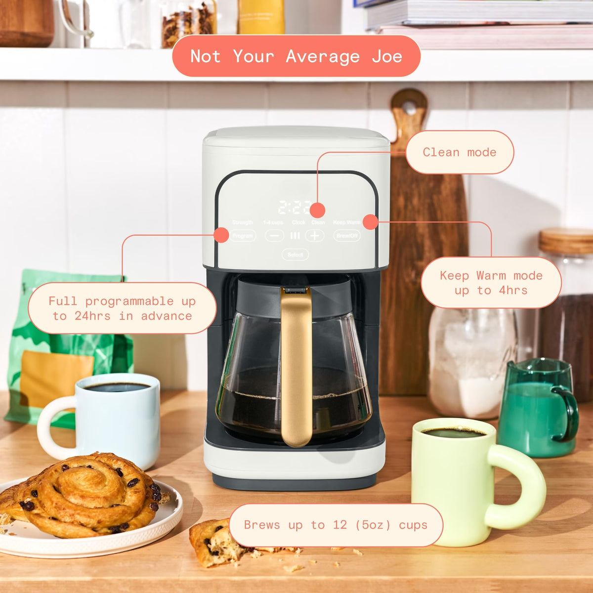 12-Cup Programmable Drip Coffee Maker N391960