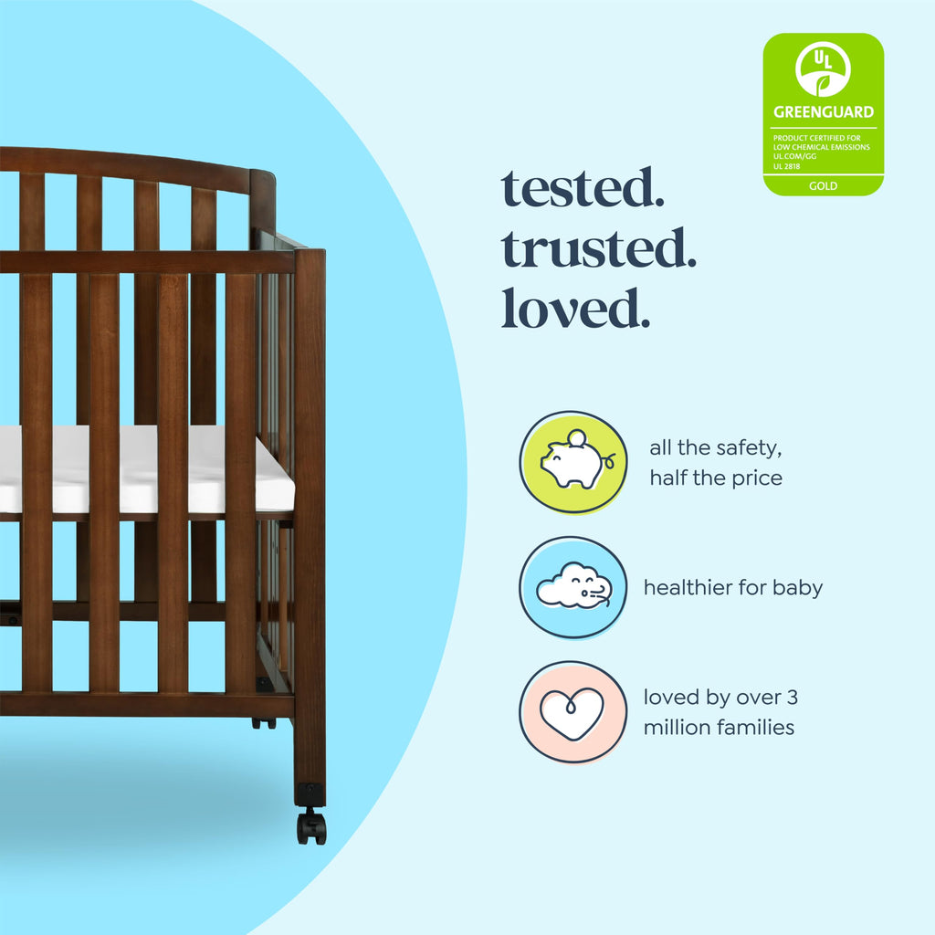 Espresso 3-in-1 Convertible Mini Crib B49673