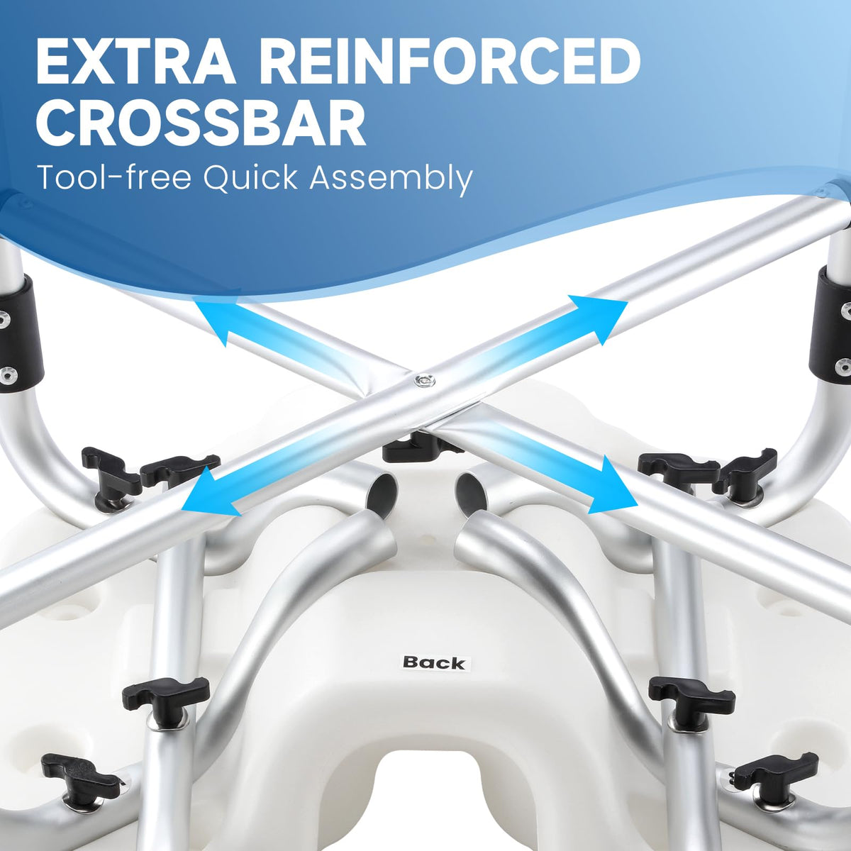 U-Shaped Shower Chair with Arms & Back I30957
