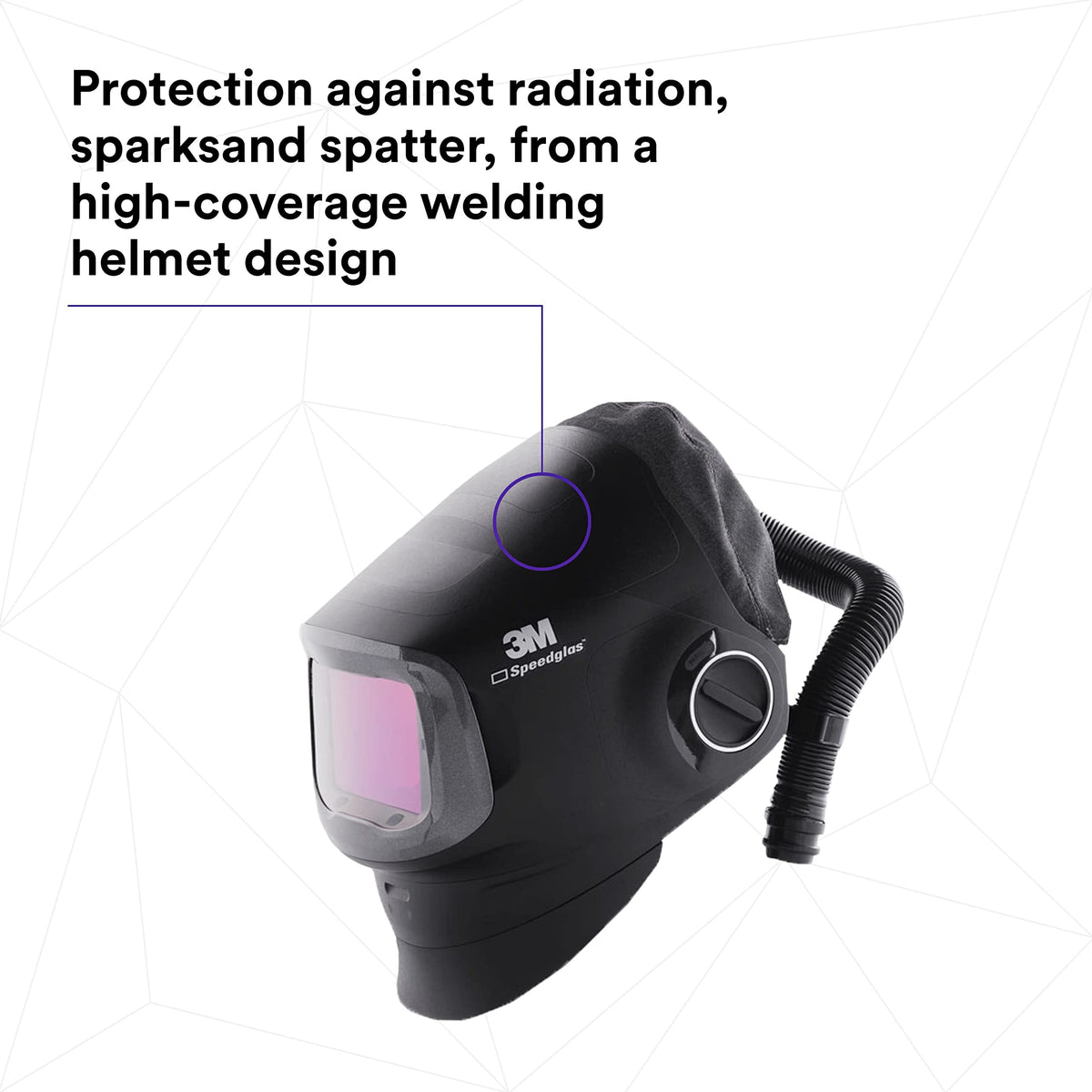 Heavy-Duty Welding Helmet with PAPR Assembly L2937