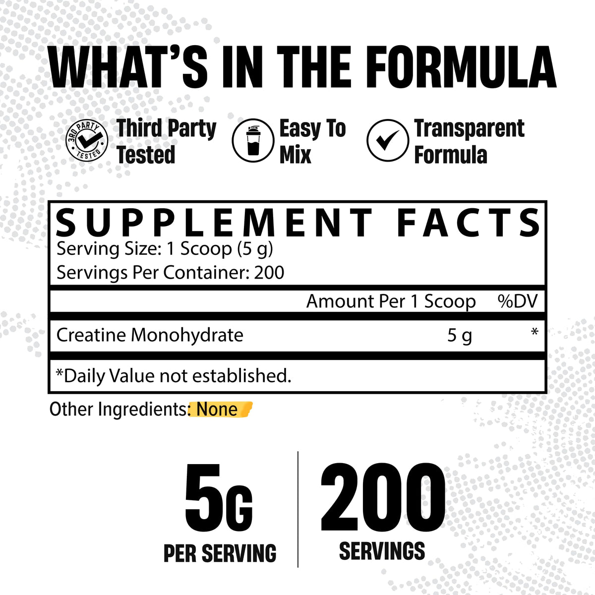 Micronized Creatine Monohydrate Powder 200 Servings 1KG Unflavored C24128