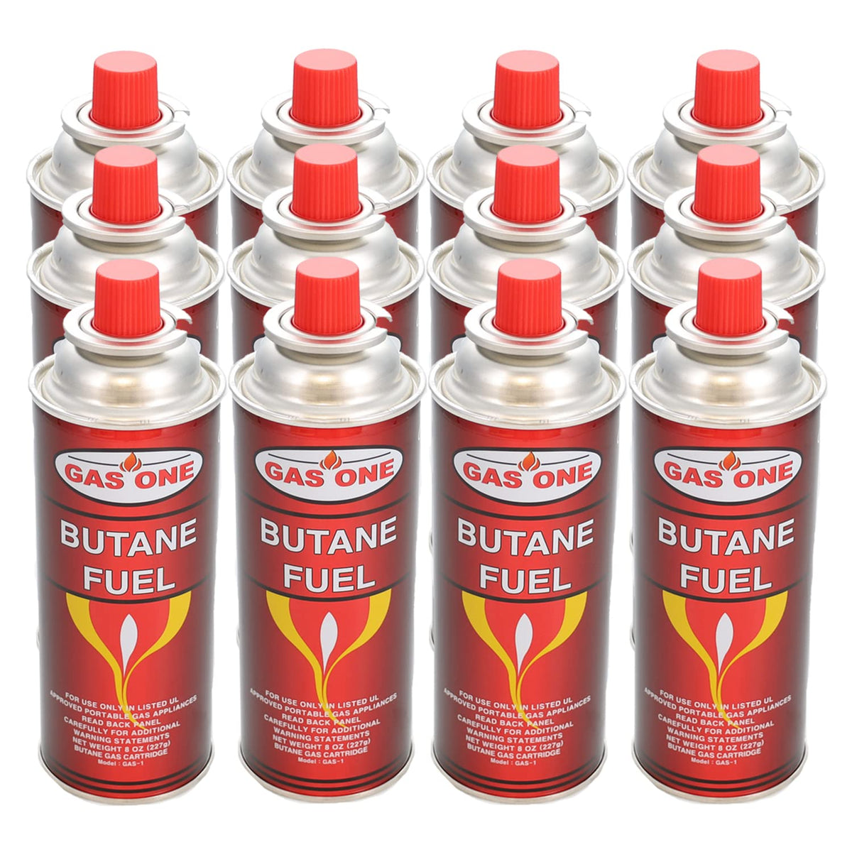 12 Pack 8oz Camping Fuel Canisters Z40550