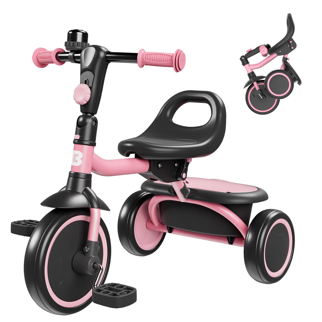 Pink Toddler Tricycle with Bell O879