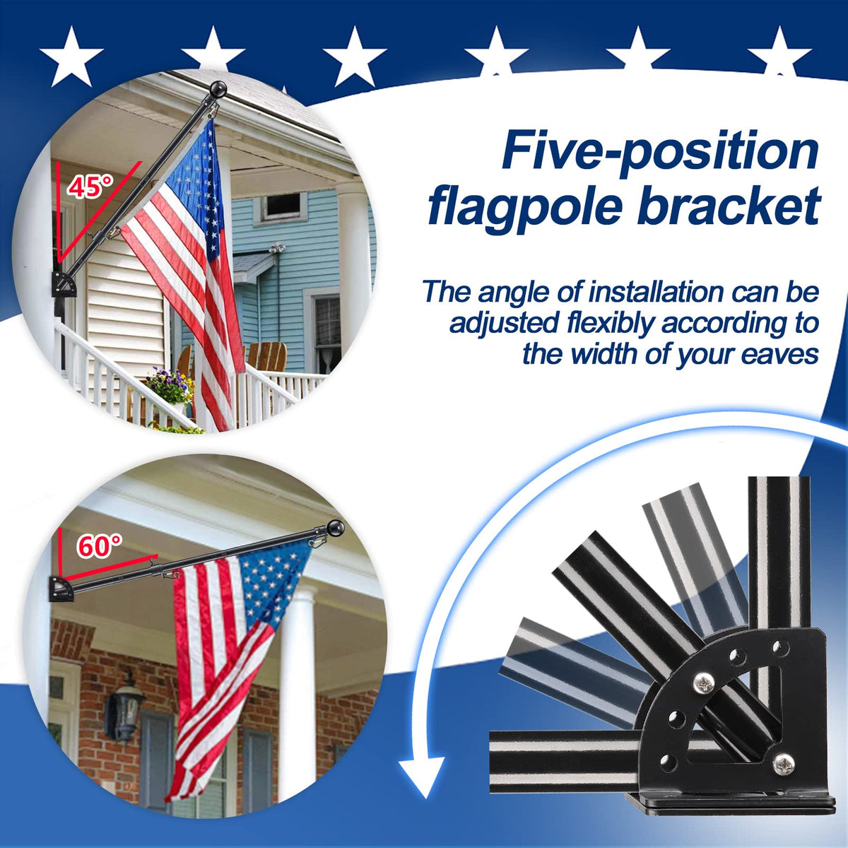6ft Tangle Free Spinning Flag Pole Kit H717915