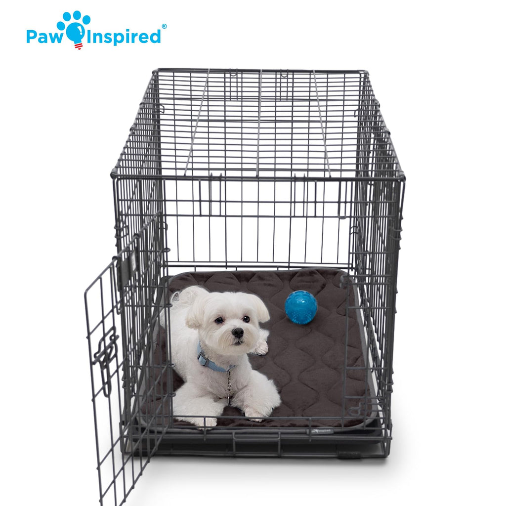 Washable Padded Crate Mats for Dogs Gray 29x18 Inch T949