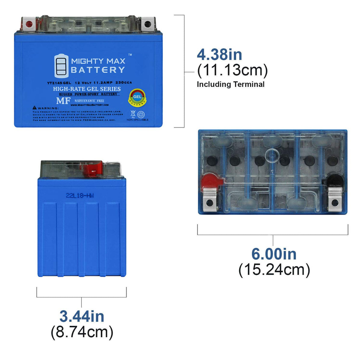 YTZ14S GEL Replacement Battery M8659