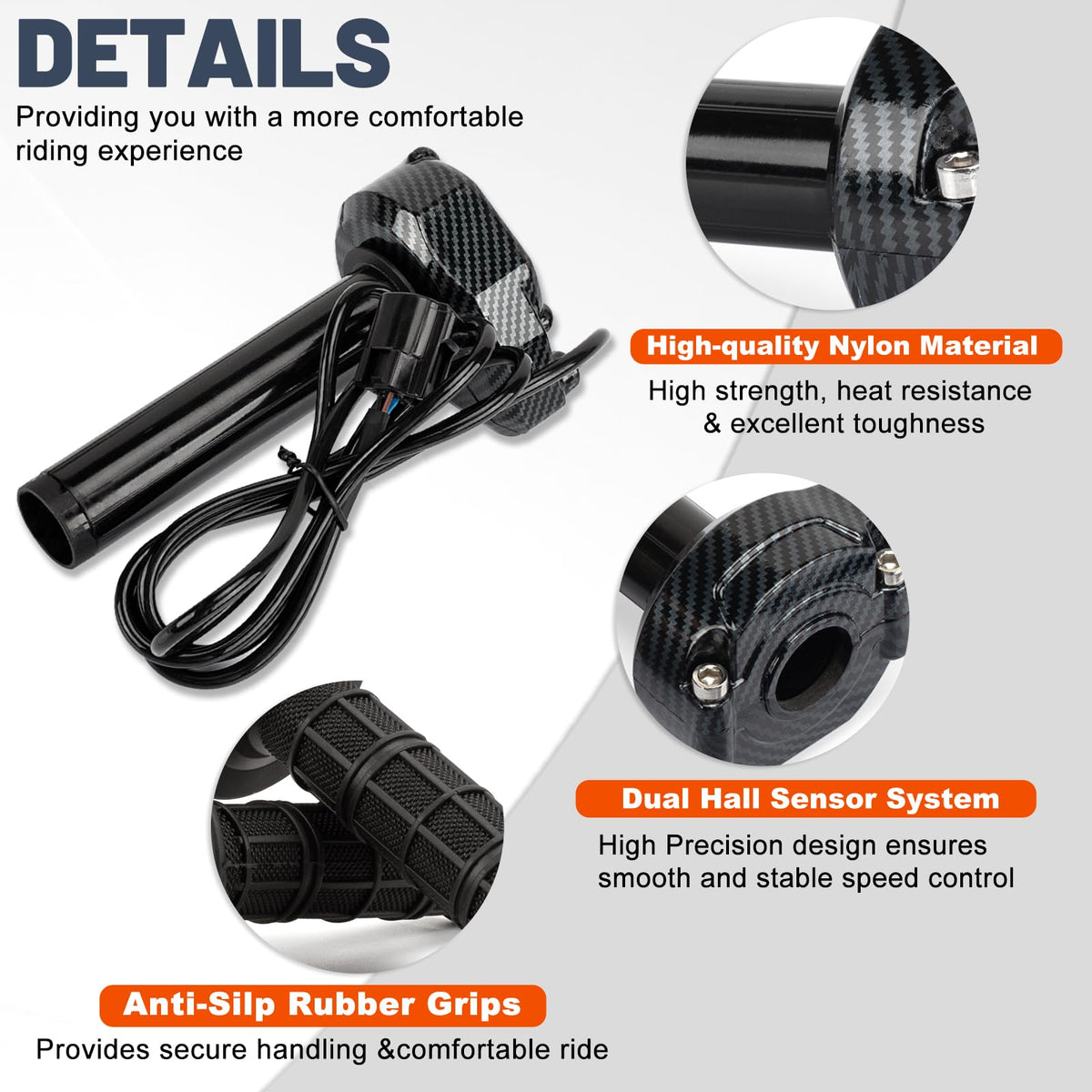 Waterproof Twist Throttle Kit for Electric Dirt Bike X2175