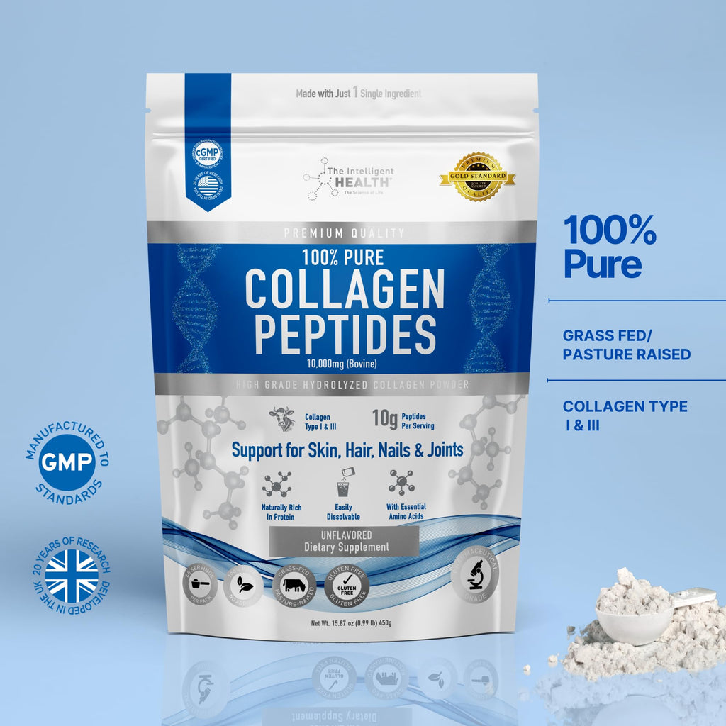 Collagen Peptides Powder, Hydrolyzed Type I & III, 45 Servings G568