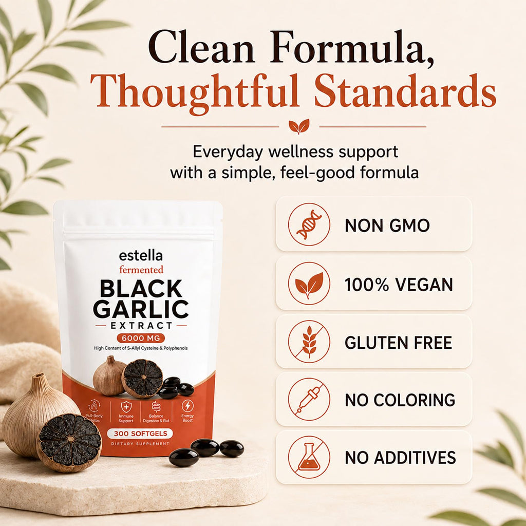 Fermented Black Garlic Extract Softgels, Vegan, Non-GMO, 300 Count M31872