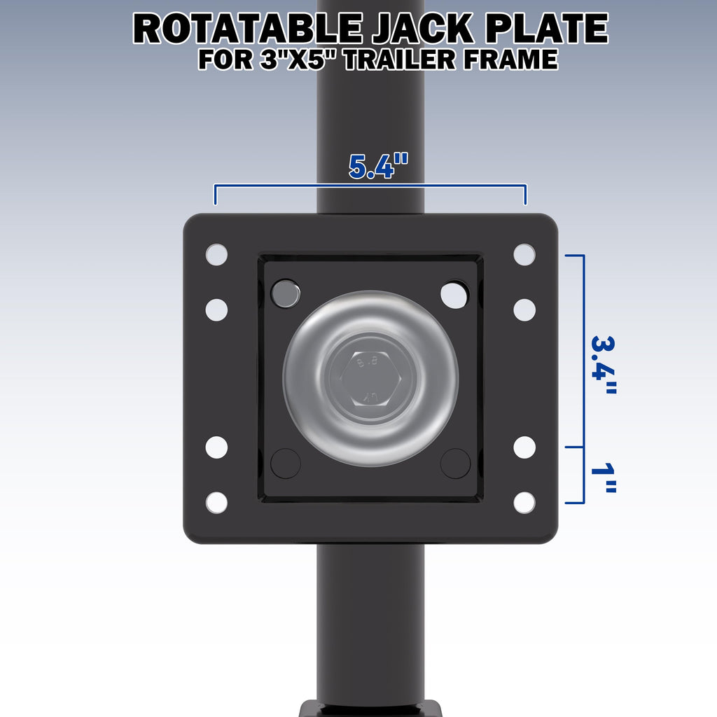 Boat Trailer Jack with Wheel, 10" Lift B428592