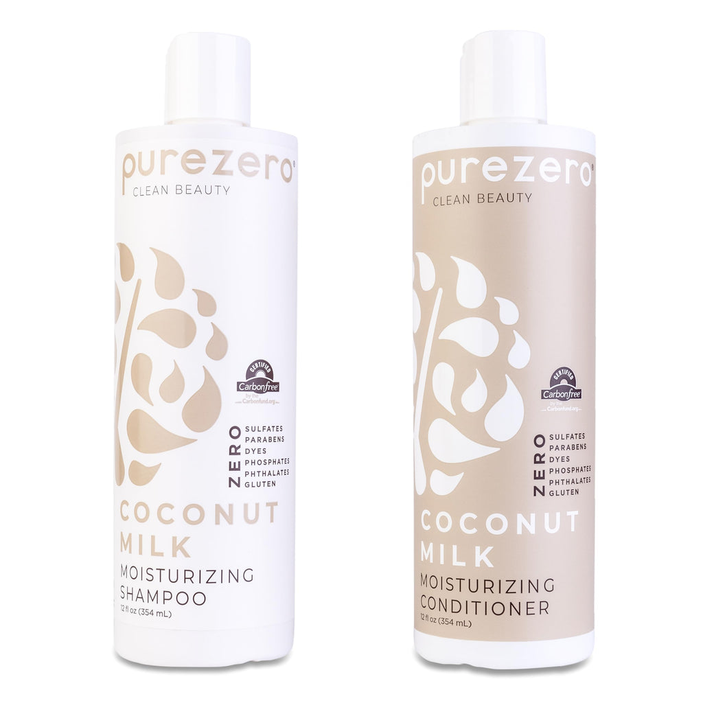Coconut Milk Shampoo & Conditioner Set Vegan Sulfate Free Q319