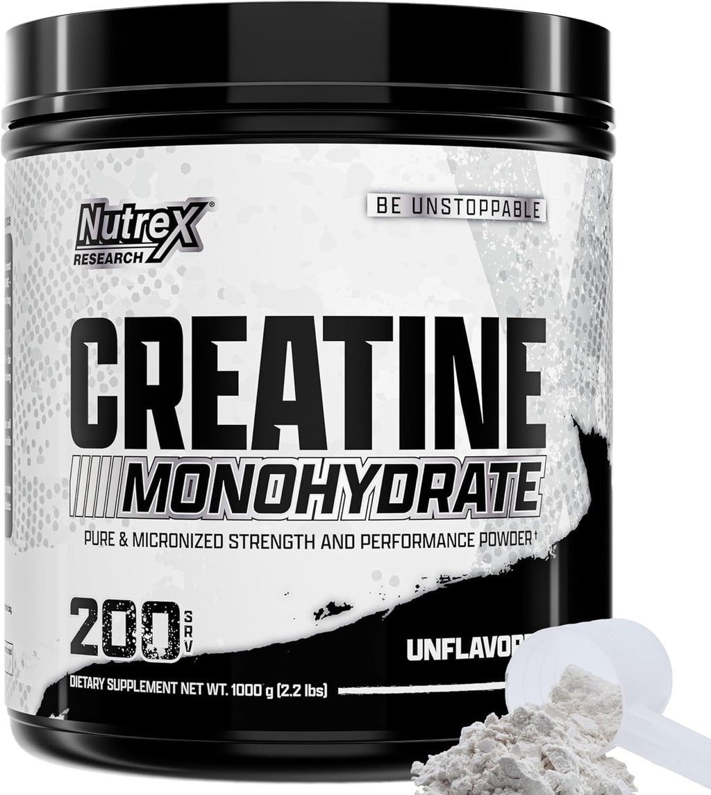 Micronized Creatine Monohydrate Powder 200 Servings 1KG Unflavored C24128