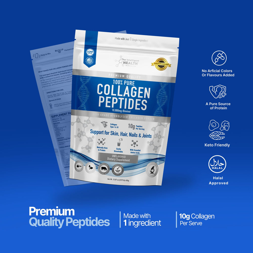 Collagen Peptides Powder, Hydrolyzed Type I & III, 45 Servings G568