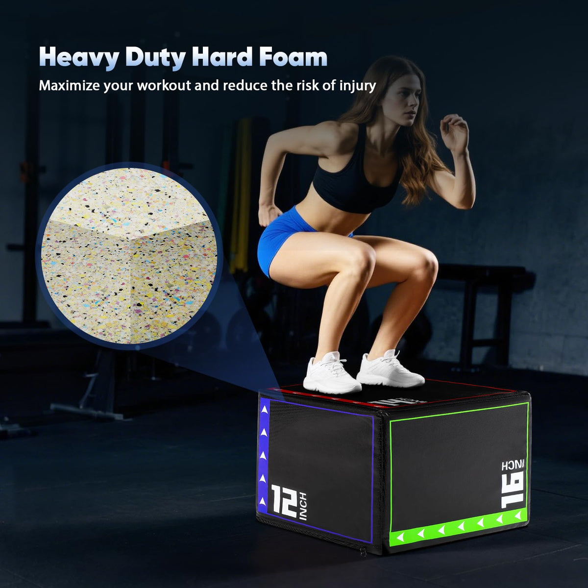 3 in 1 Foam Plyometric Jump Box E89311