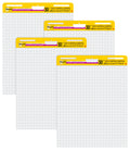 Self-Stick Easel Pad Value Pack, Quadrille Rule, 25 x 30, White, 30 Sheets, 4/Carton H984877