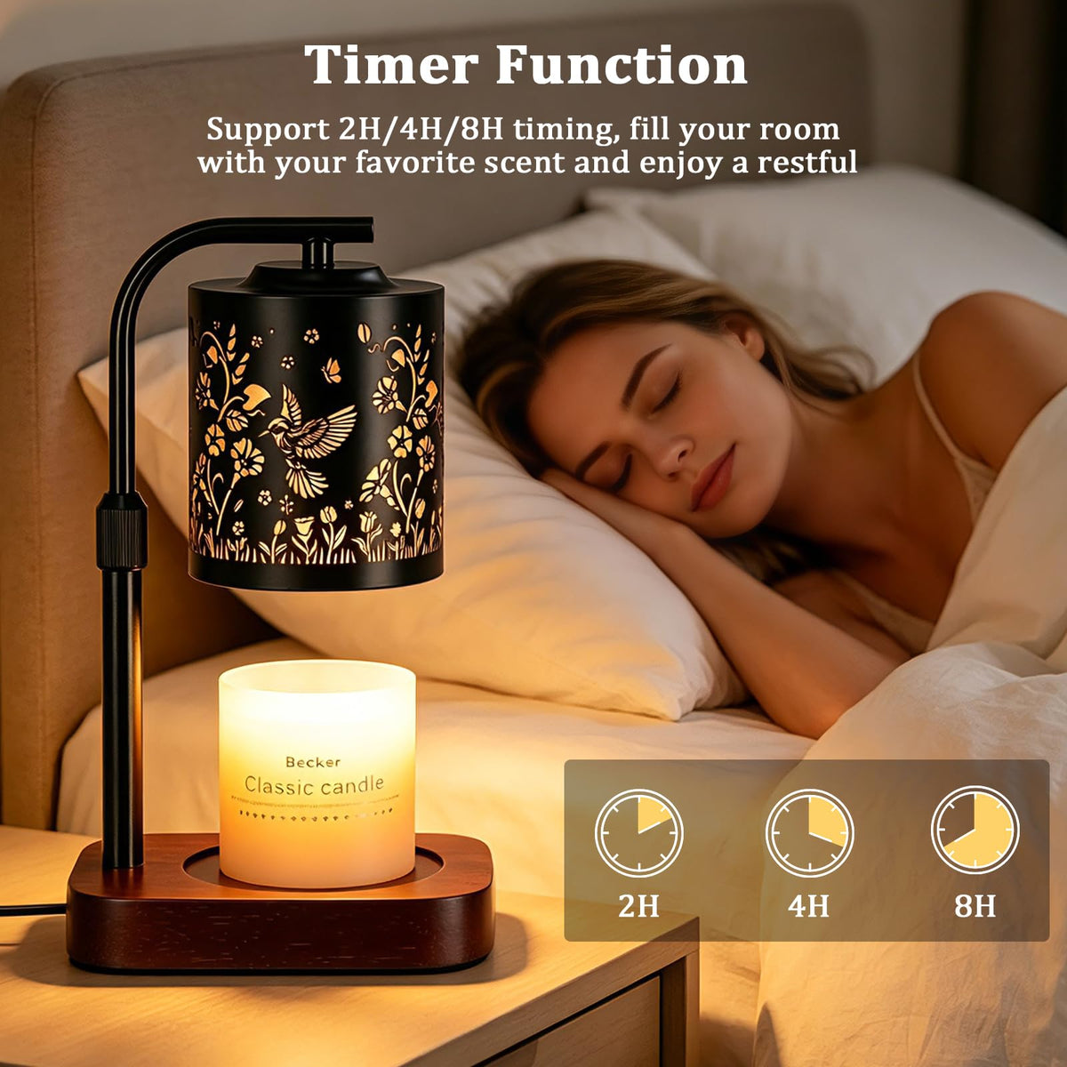 Candle Warmer Lamp with Timer & Dimmer P5057