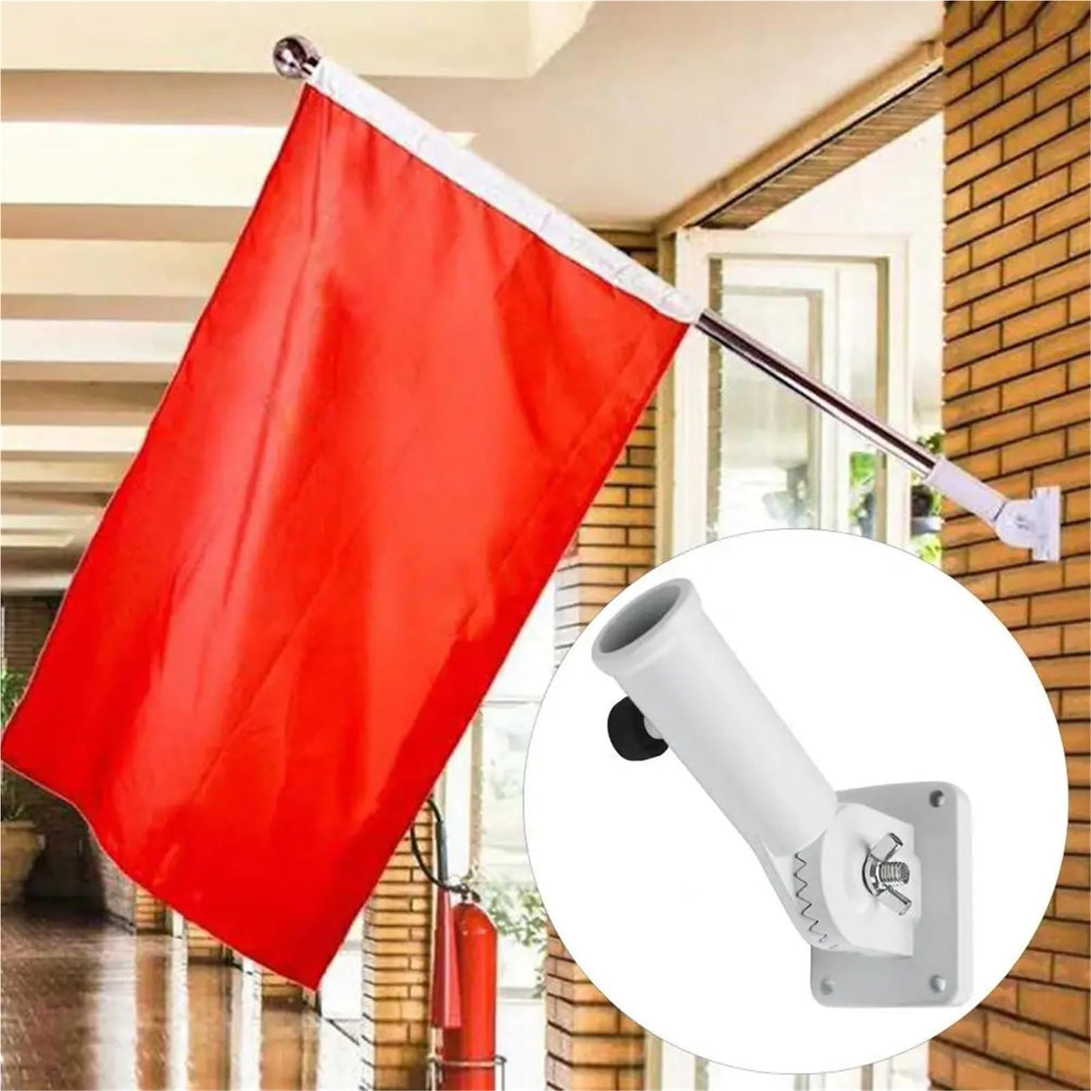 Adjustable Flag Pole Mount Bracket H389246