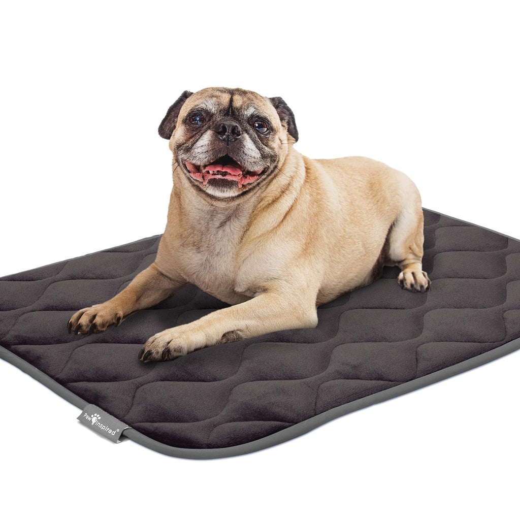 Washable Padded Crate Mats for Dogs Gray 29x18 Inch T949