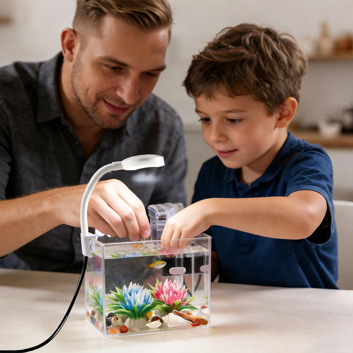 Small Aquarium with LED Lights M5316