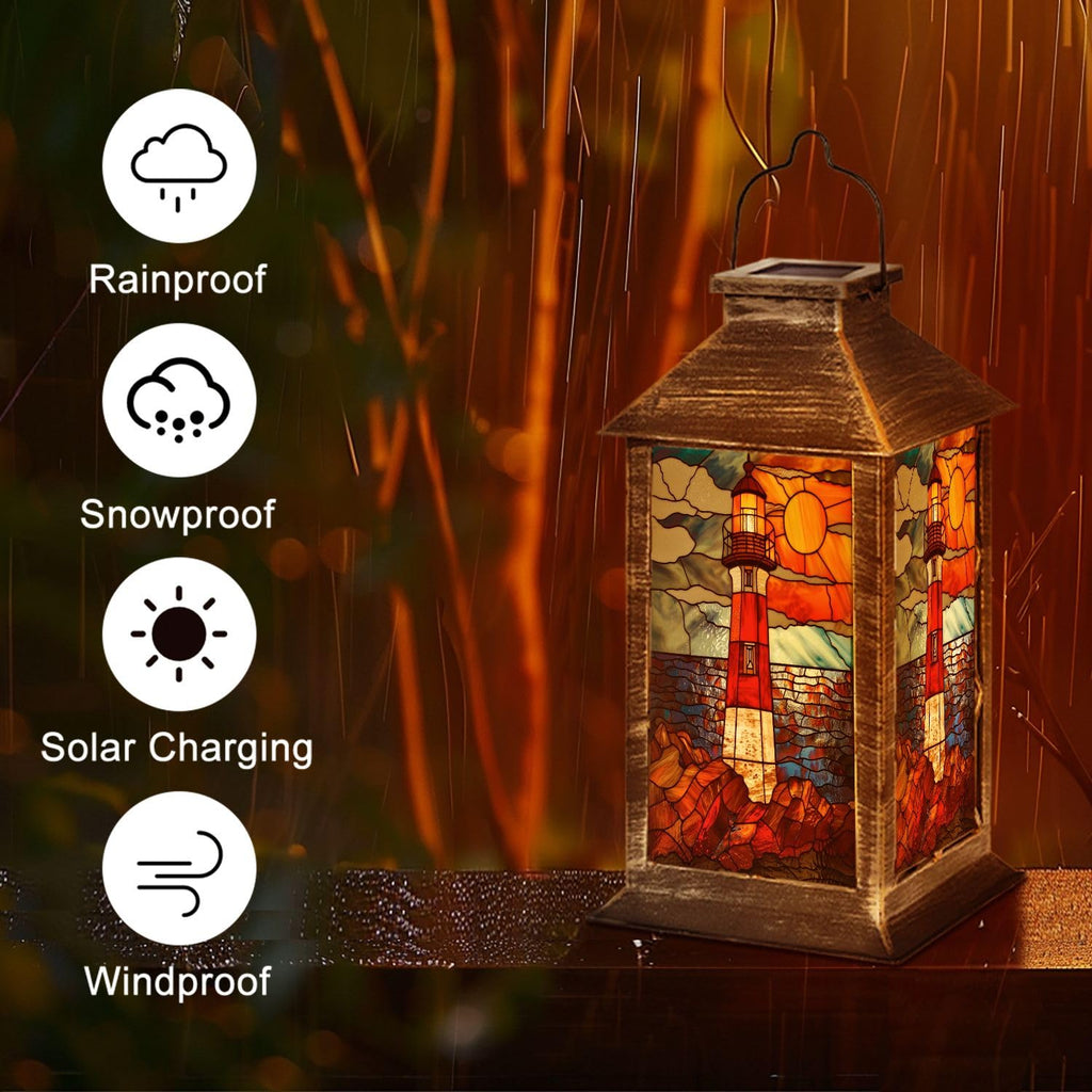 Solar Powered Waterproof Hanging Lantern O4716