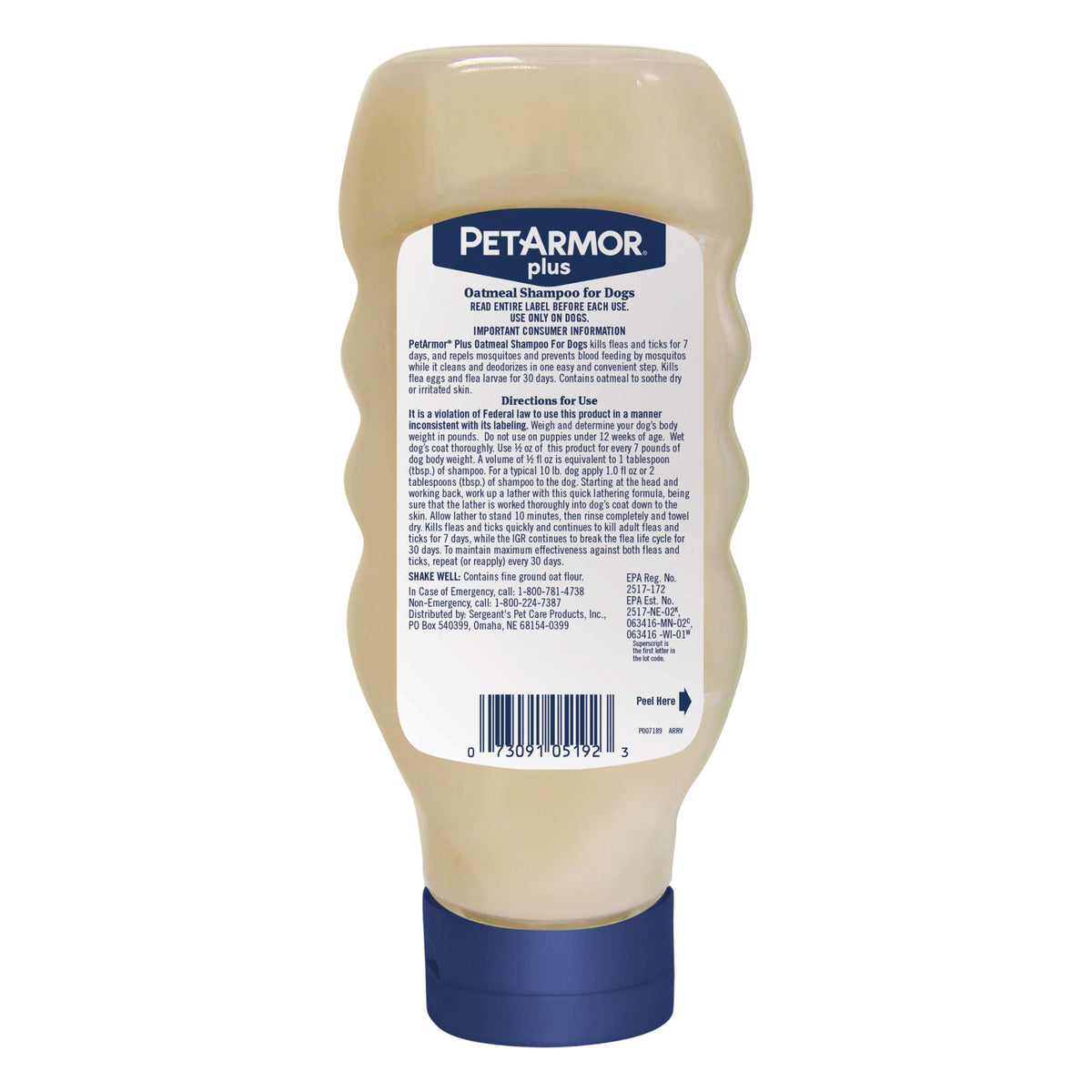 Oatmeal Flea & Tick Shampoo Dogs 18oz C18028