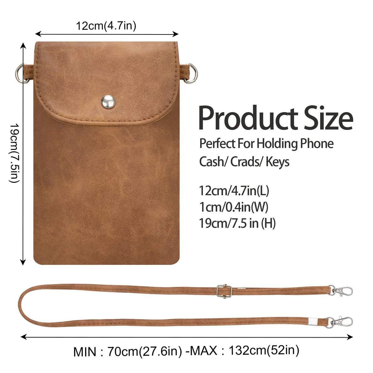 Small Leather Crossbody Bag with Adjustable Strap S559918