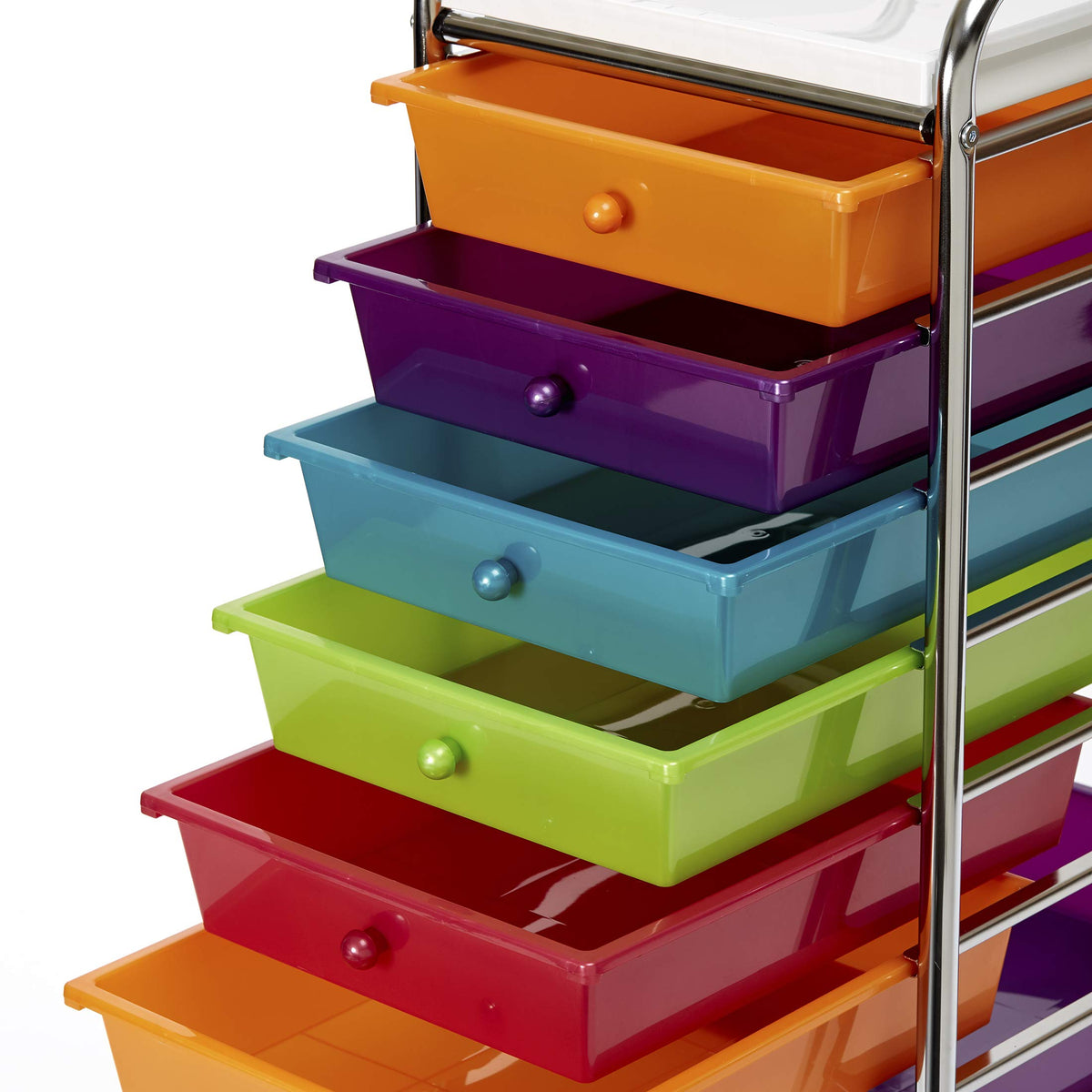 10 Drawer Rolling Storage Cart A942