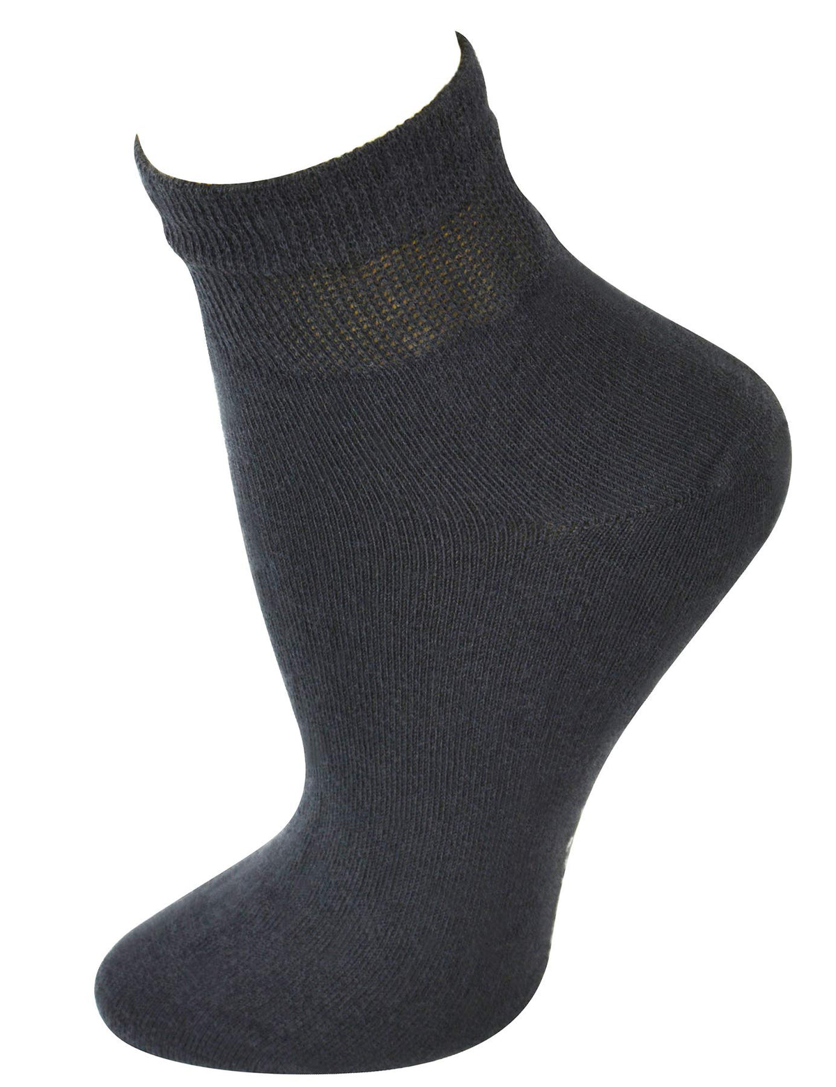 Cotton Ankle Dress Socks with Seamless Toe L3939