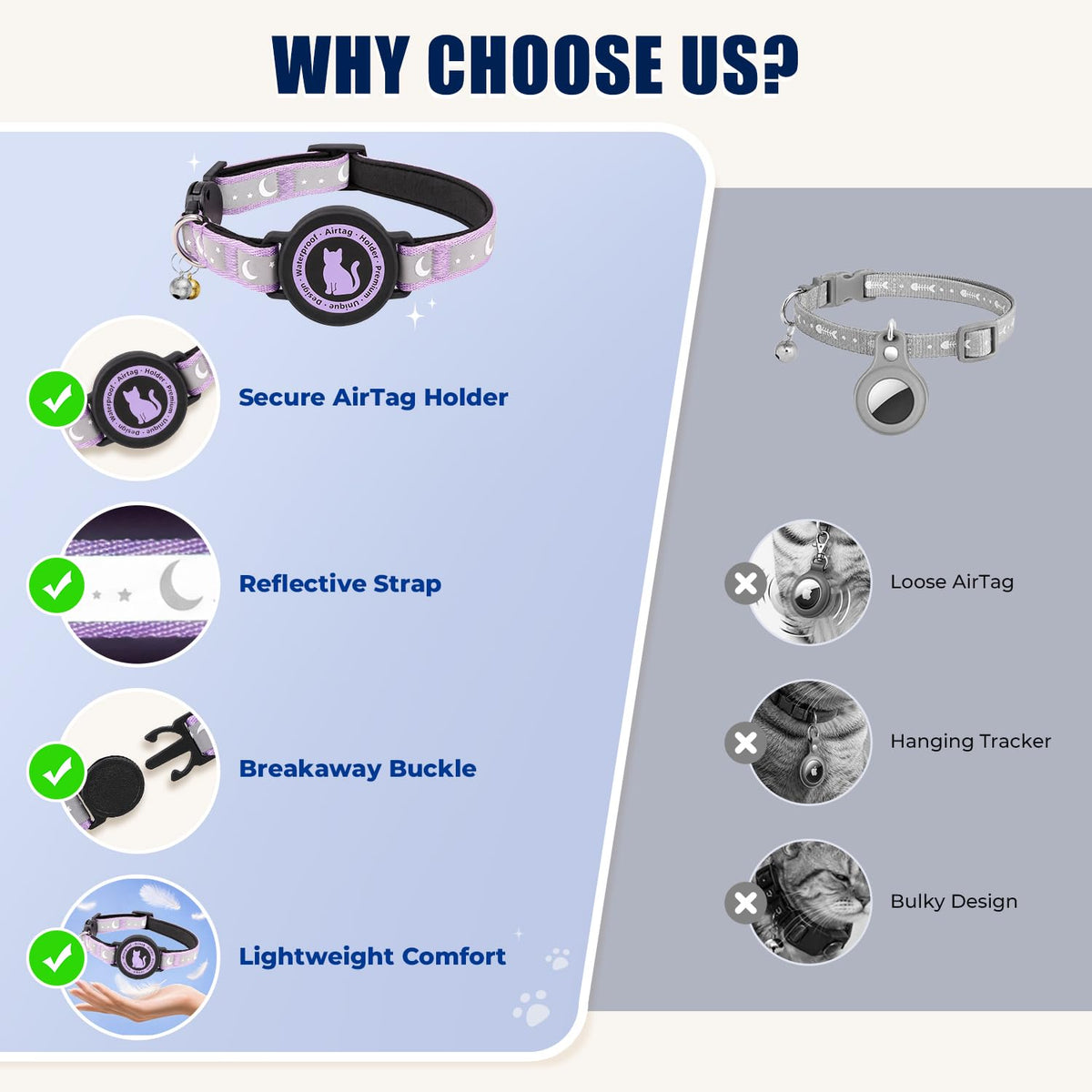 Cat Collar with Waterproof Holder F533892